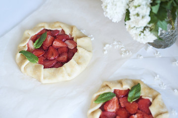 unbaked galette or open pie