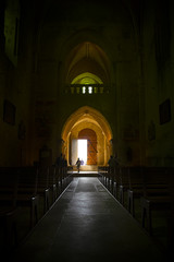 Fototapeta premium Cool dark interior of a church or cathedral