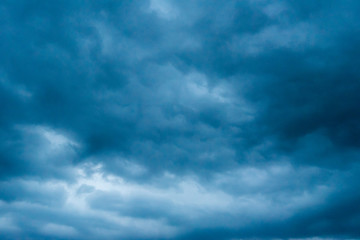 dark storm clouds with background,Dark clouds before a thunder-storm.