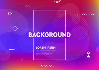 Abstract liquid colors background. Fluid shapes vector trendy gradients. Colorful graphic illustration. Geometric background molecule communication.