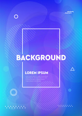 Modern wavy shape background with trendy design. Colorful abstract background. Creative design element.
