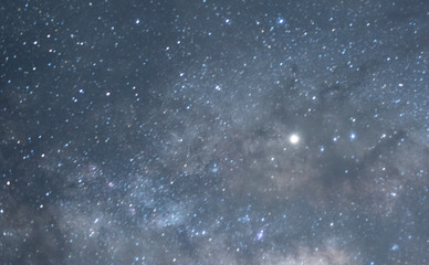 Abstract Milky way Galaxy for background. soft focus and noise due to long expose and high ISO.