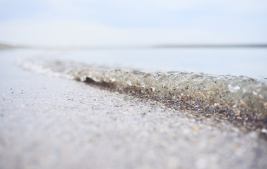 Macro image of sea wave