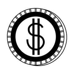 coin money isolated icon vector illustration design