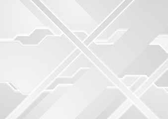 Hi-tech geometric abstract grey background