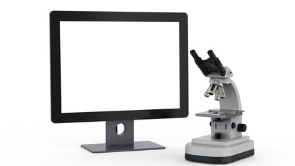 microscope with monitor