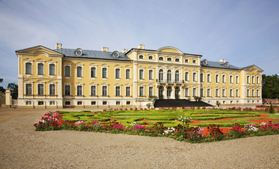 Obraz premium Rundale Palace near Pilsrundale. Latvia