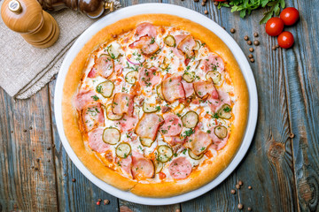 Italian meat pizza
