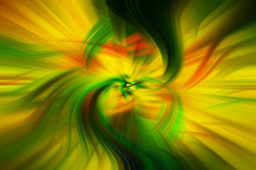 Beautiful abstract background in blue, green, yellow and orange tones