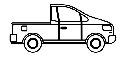 Platos truck isolated icon vector illustration design