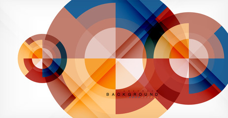 Obraz premium Vector circle abstract background