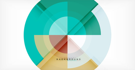 Obraz premium Vector circle abstract background