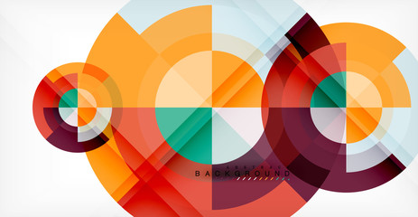 Obraz premium Wektorowy okręgu abstrakta tło