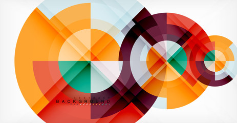 Obraz premium Vector circle abstract background