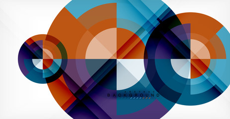 Vector circle abstract background