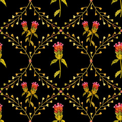 Seamless pattern from wild plants 