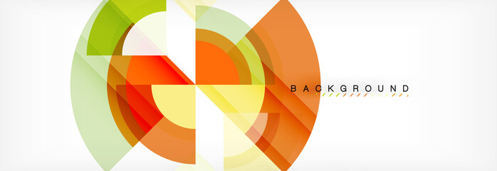 Obraz premium Vector circular geometric abstract background