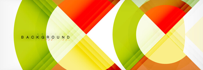 Obraz premium Vector circular geometric abstract background