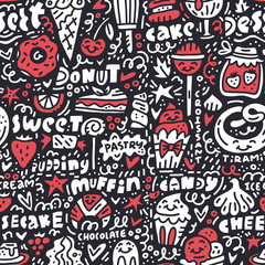 Desserts Seamless Pattern