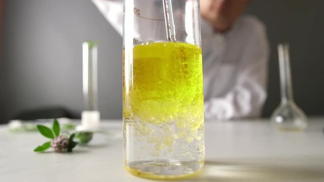 Research of sunflower oil in the laboratory