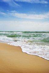 Fototapeta na wymiar Beautiful sea on sunny day. Seascape