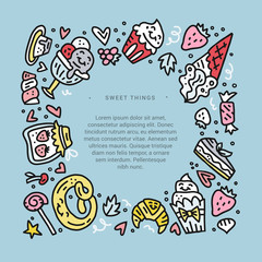 Sweet Desserts Concept