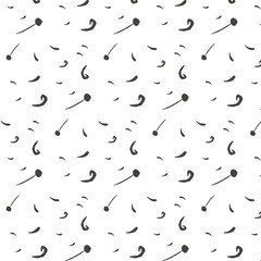 Pattern abstract ornament figure with dark gray abstract figureon white background