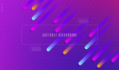Ultraviolet bright blurred gradient wallpaper with abstract geometric shapes Vector