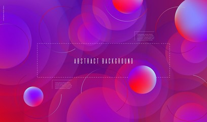 Purple blurred gradient wallpaper with abstract geometric shapes Vector