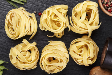 italian pasta tagliatelle