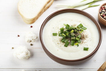 close-up mushroom cream soup