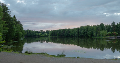 Evening by the Ahvenisjärvi
