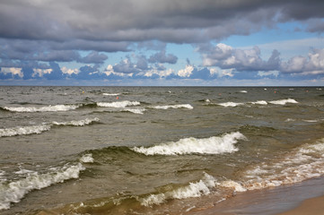 Baltic Sea near Katy Rybackie village. Poland