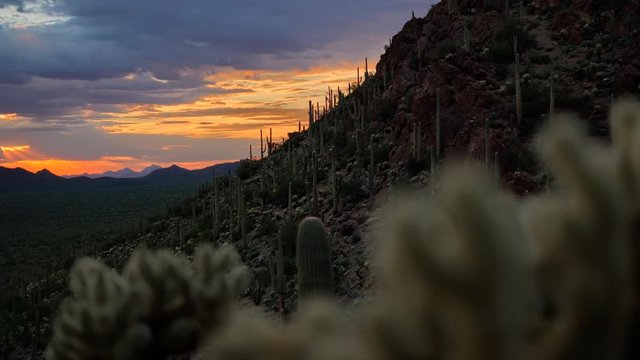 Desert Valley Sunset Timelapse/Hyperlapse - View 7