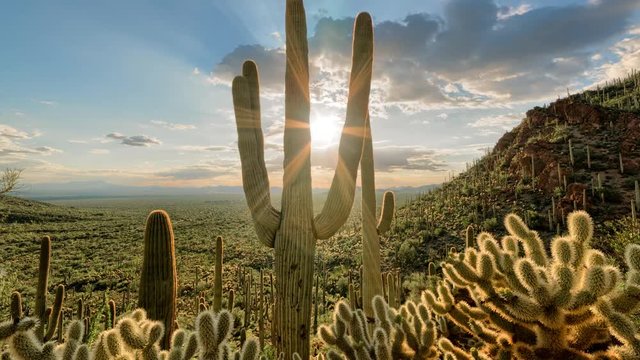 Desert Valley Sunset Timelapse/Hyperlapse - View 9