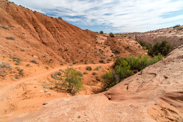 Hiking Trail Utah Slot Canyons