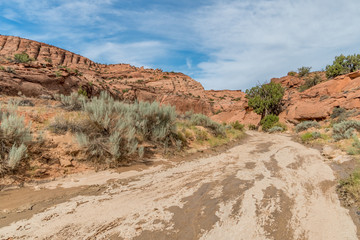 Hiking Trail Utah Slot Canyons