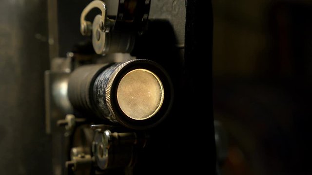 Playing a movie on a vintage 16mm projector