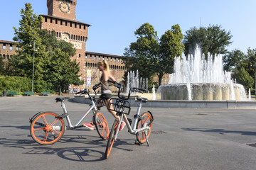 Fototapeta premium Castello Sforzesco di Milano, Italia