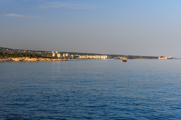 Obraz premium Coastline of Mediterranean Sea around Akyar region. Mersin. Turkey