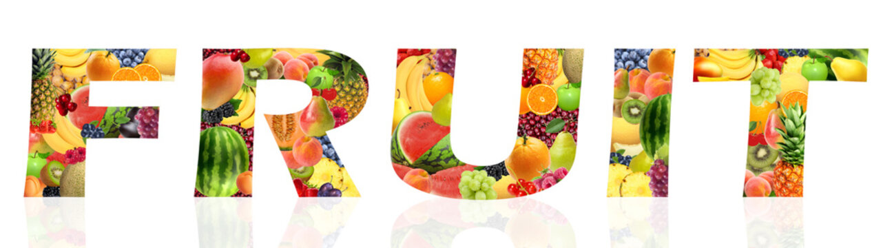 Diferentes frutas, com diferentes texturas e cores