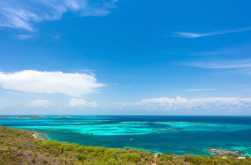 Fototapeta na wymiar Aerial view of Grenadines
