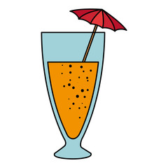 tropical cocktail cup icon