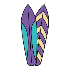 surfboards sport isolated icon