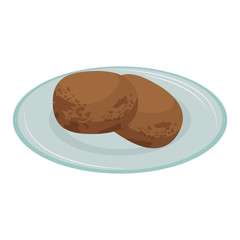 dish with potatoes healthy food