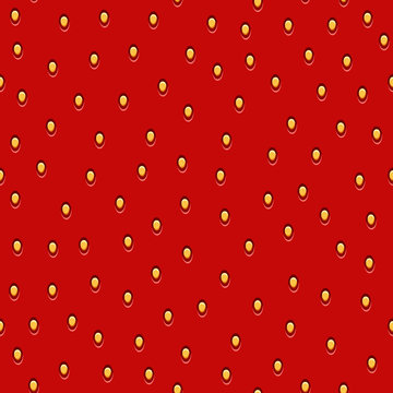Seamless pattern - strawberry berries texture