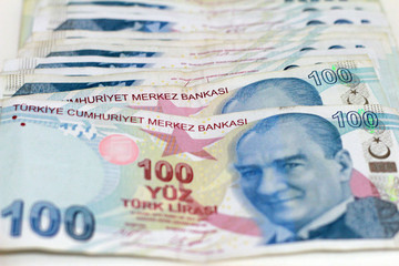 Turkish Lira banknots. 100 TL and 200 Tl.