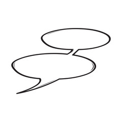 Isolated empty comic speech bubble