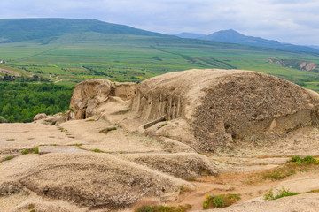 Old cave city Uplistsikhe in Caucasus mountains, Georgia