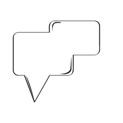 Isolated empty comic speech bubble